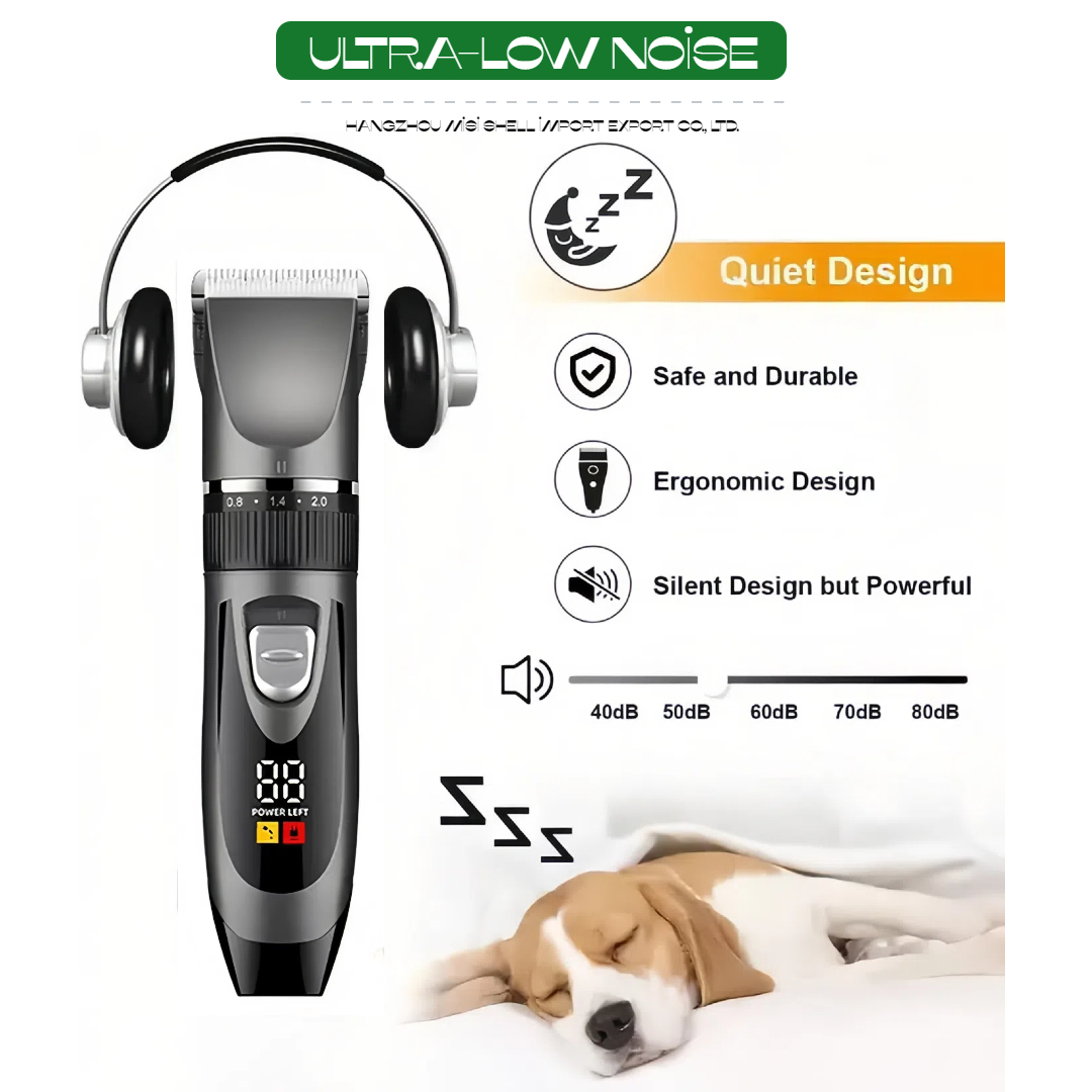 Pet clipper assortment for grooming salons and distributors with complementary product roles